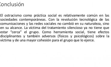 Condenado al Ostracismo.
