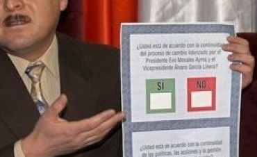 El Plebiscito  de Evo Morales en Bolivia, el m&aacute;s reciente antecedente de la solicitud de consulta popular a la pr&oacute;rroga de mandatos. 