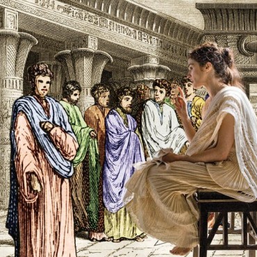 Una mujer, Hipatia.