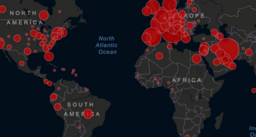 El mundo en epoj&eacute; (suspenso, par&eacute;ntesis) la mayor incidencia del coronavirus.