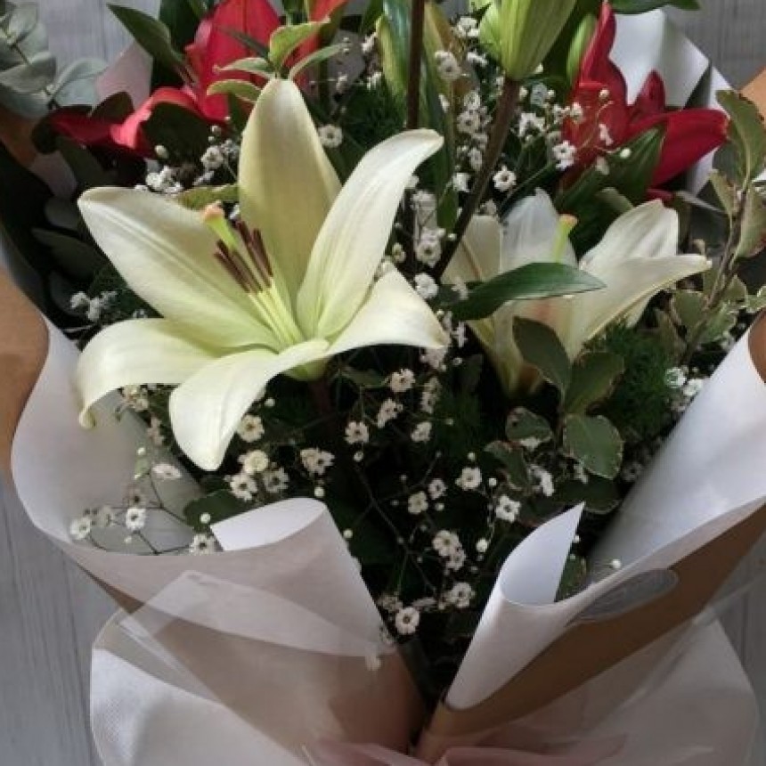 Flores al cielo.