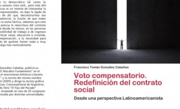 Alto inter&eacute;s internacional despierta la obra de filosof&iacute;a pol&iacute;tica de Gonz&aacute;lez Caba&ntilde;as