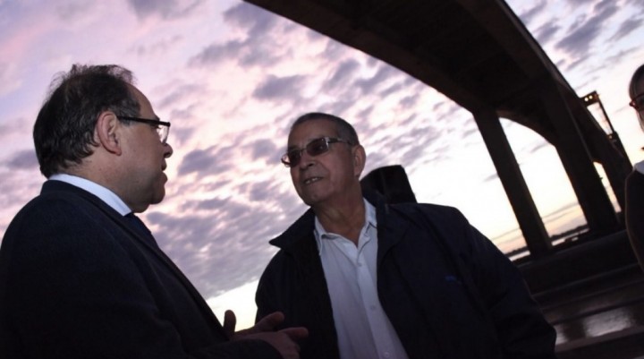 Homenaje a los obreros que construyeron el puente General Belgrano
