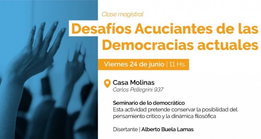Clase magistral (presencial) del fil&oacute;sofo Alberto Buela Lamas en la Ciudad de Corrientes.