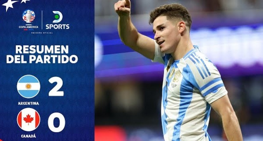 Argentina vence 2-0 a Canad&aacute; en su debut en la Copa Am&eacute;rica