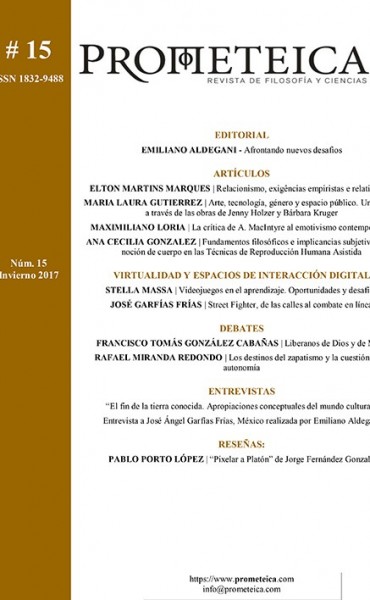 Revista de Filosof&iacute;a y Ciencias (Universidad de Mar del Plata-Conicet) publica art&iacute;culo de ensayista Correntino.
