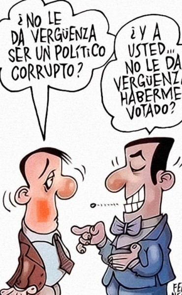 Verg&uuml;enza de la pol&iacute;tica. 