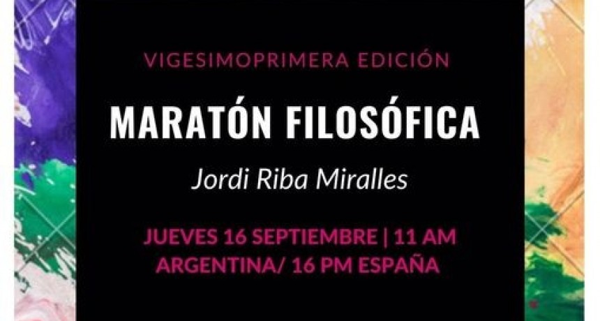 XXI MARAT&Oacute;N FILOS&Oacute;FICA: JORDI RIBA Y LA FRATERNIDAD HU&Eacute;RFANA