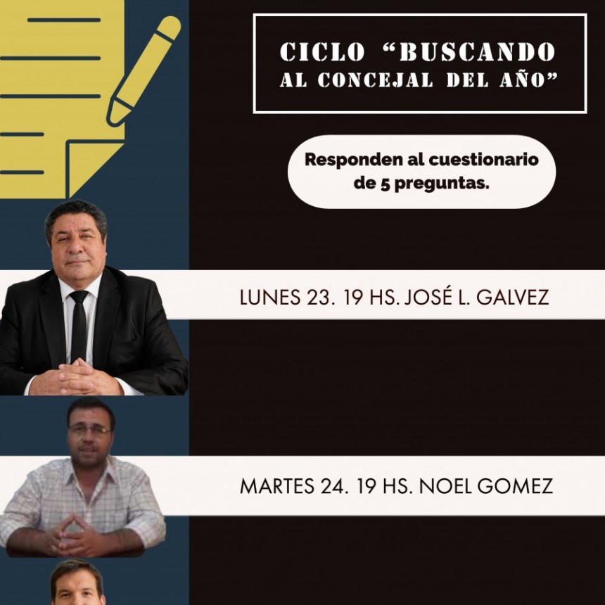&ldquo;Buscando concejal del a&ntilde;o&rdquo;. 