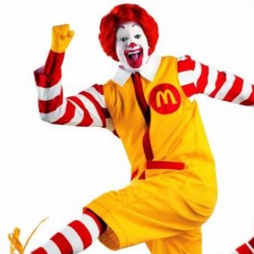El payaso Ronald de McDonald's es vegano.