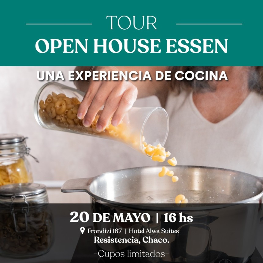 Llega a Chaco una experiencia para vivir la cocina. La provincia ser&aacute; el primer escenario del Open House de Essen 2026