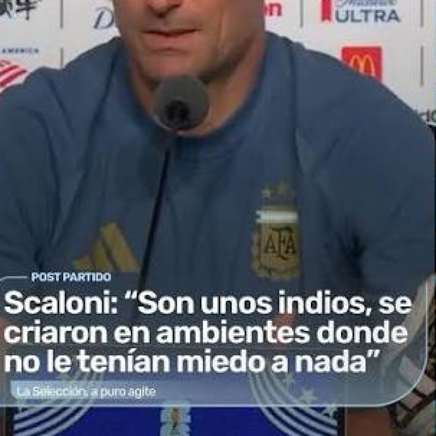 El f&uacute;tbol es la continuidad de la pol&iacute;tica por otros medios, a prop&oacute;sito del &ldquo;Son indios&rdquo; expresado por el t&eacute;cnico argentino en referencia a sus jugadores